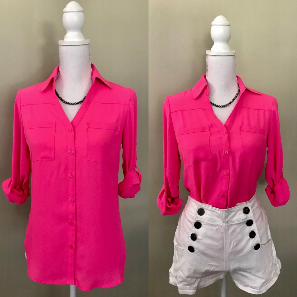 🌸Like New Express Portofino Shirt 👚🌸